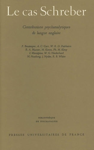 Livrenpoche : Le cas Schreber - Collectif - Livre
