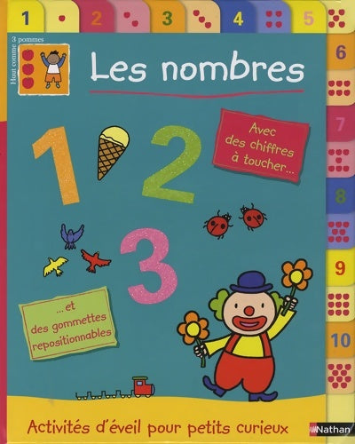 Livrenpoche : Les nombres : Avec des chiffres à toucher et des gommettes repositionnables - Madeleine Deny - Livre