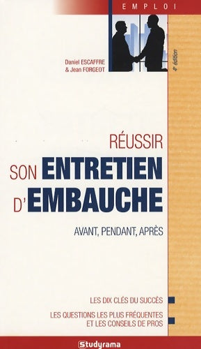 Livrenpoche : Réussir son entretien d'embauche - Daniel Escaffre - Livre