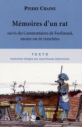 Livrenpoche : Mémoires d'un rat : Suivi des Commentaires de Ferdinand ancien rat de tranchées - Pierre Chaine - Livre