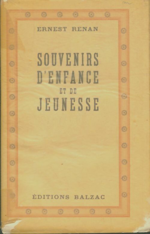 Livrenpoche : Souvenirs d'enfance et de jeunesse - Ernest Renan - Livre