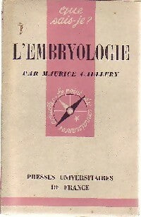 Livrenpoche : L'embryologie - Maurice Caullery - Livre