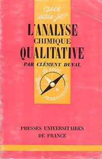 Livrenpoche : L'analyse chimique qualitative - Clément Duval, H. Mathieu - Livre