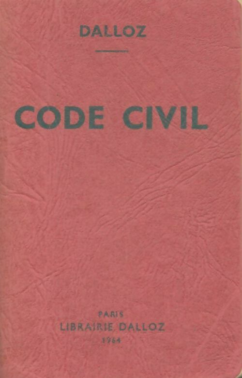 Livrenpoche : Code civil 1964 - Collectif - Livre