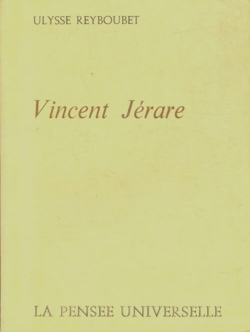 Livrenpoche : Vincent Jérare - Ulysse Reyboubet - Livre