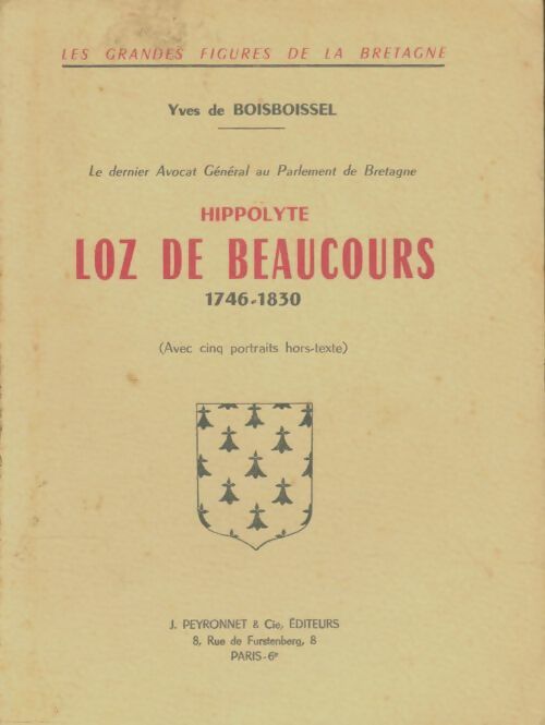 Livrenpoche : Hippolyte Loz de Beaucours - Yves De Boisboissel - Livre