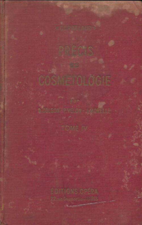 Livrenpoche : Précis de cosmétologie - Collectif - Livre