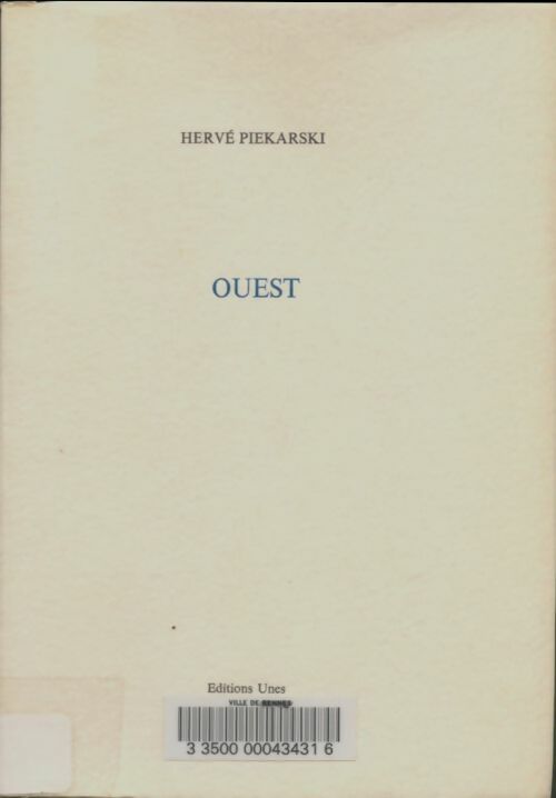 Livrenpoche : Ouest - Hervé Piekarski - Livre