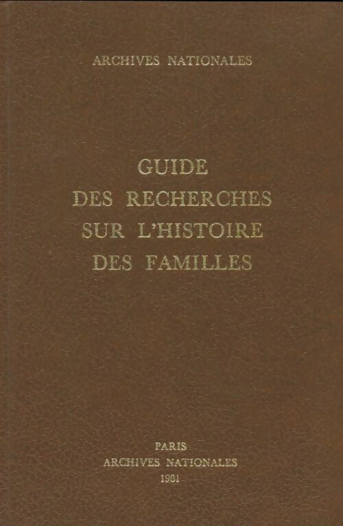 Livrenpoche : Guide des recherches sur l'histoire des familles - Bernard Gildas - Livre