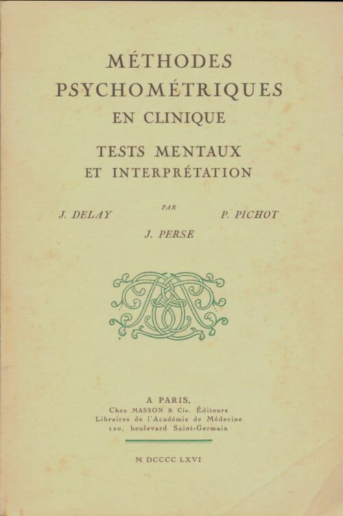 Livrenpoche : Méthodes psychométriques en clinique : Test mentaux en interprétation - Collectif - Livre
