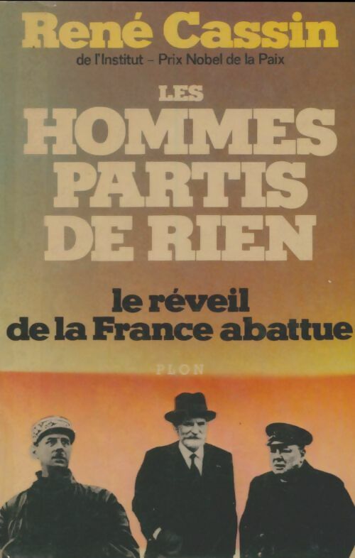 Livrenpoche : Les hommes partis de rien - René Cassin - Livre