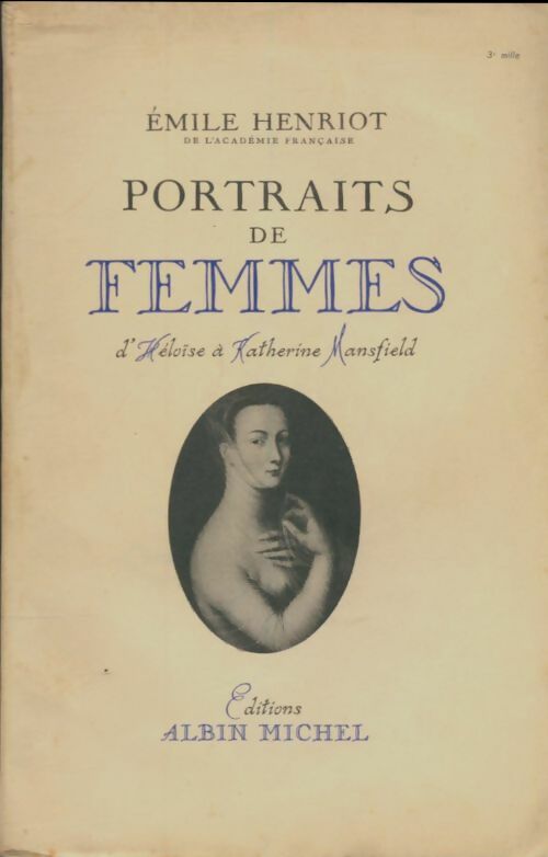 Livrenpoche : Portraits de femmes - Emile Henriot - Livre