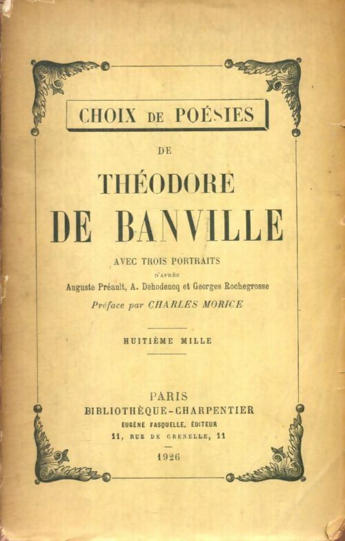 Livrenpoche : Choix de poésies de Théodore de Banville - Collectif - Livre