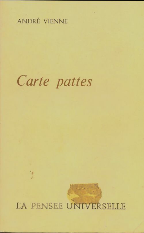 Livrenpoche : Carte pattes - André Vienne - Livre