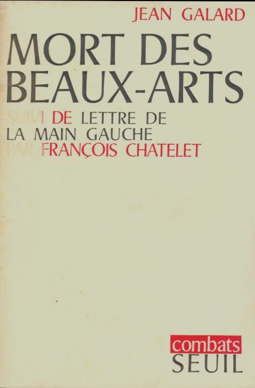 Livrenpoche : Mort des beaux-arts - Jean Galard - Livre