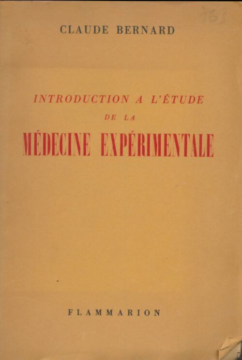 Livrenpoche : Introduction à l'étude de la médecine expérimentale - Claude Bernard - Livre