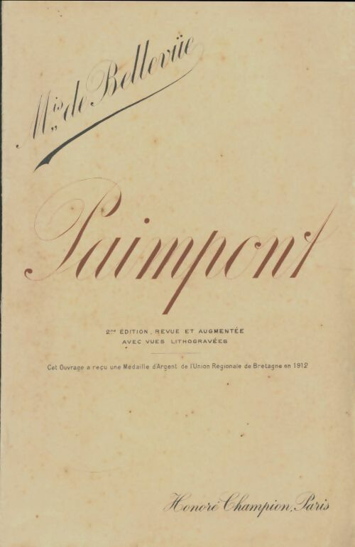 Livrenpoche : Paimpont - Marquis De Bellevue - Livre
