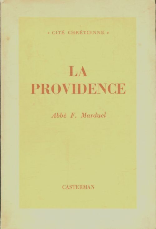 Livrenpoche : La providence - F Marduel - Livre
