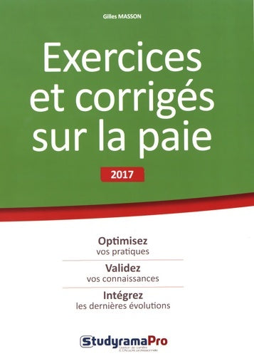 Livrenpoche : Exercices et corrigés sur la paie - Gilles Masson - Livre