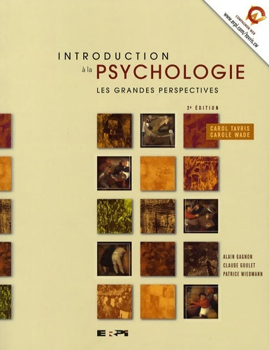 Livrenpoche : Intro à la psychologie 2e Ed - les grandes perspectives - Carol Tavris - Livre