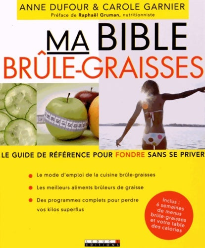 Livrenpoche : Ma bible brûle-graisses : Le guide de référence pour fondre sans se priver - Anne Dufour - Livre