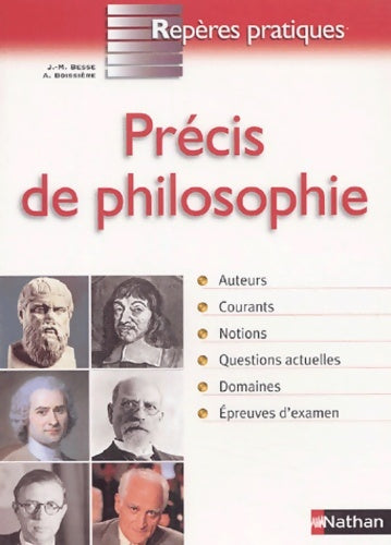 Livrenpoche : Précis DE PHILOSOPHIE - JEAN-MARIE BESSE - Livre