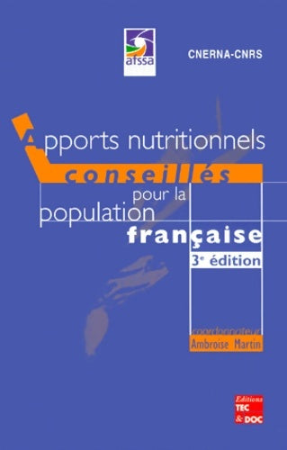 Livrenpoche : Apports nutritionnels conseillés pour la population française - Ambroise Martin - Livre