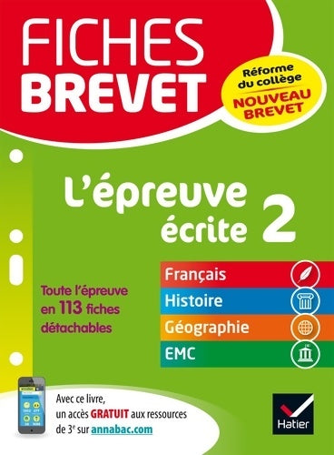 Livrenpoche : L'épreuve écrite 2 français histoire-géographie EMC - Sylvie Dauvin - Livre