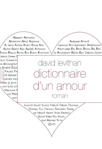 Livrenpoche : DICTIONNAIRE D UN AMOUR - David Levithan - Livre