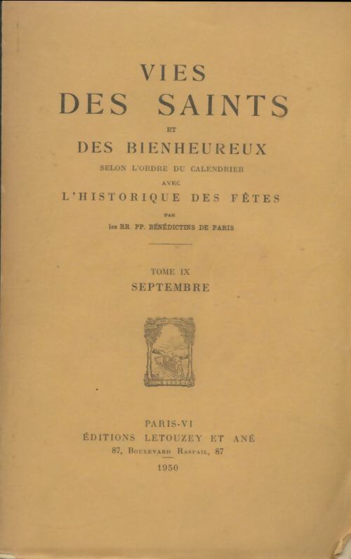 Livrenpoche : Vies des saints et des bienheureux Tome IX - Collectif - Livre