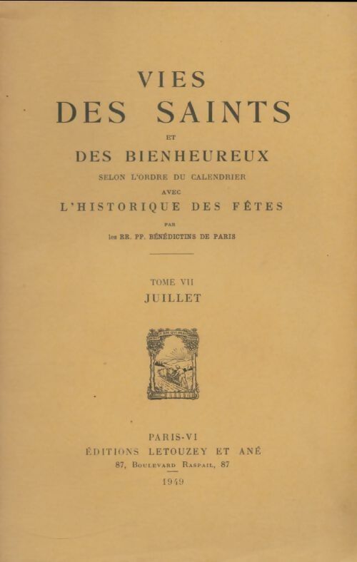 Livrenpoche : Vies des saints et des bienheureux Tome VII - Collectif - Livre