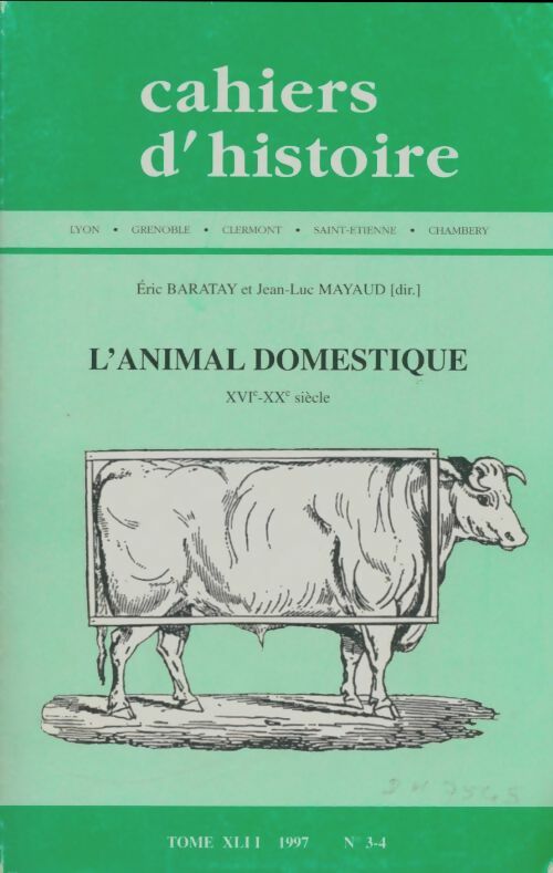 Livrenpoche : Cahiers d'histoire Tome XLII n°3-4 - Collectif - Livre