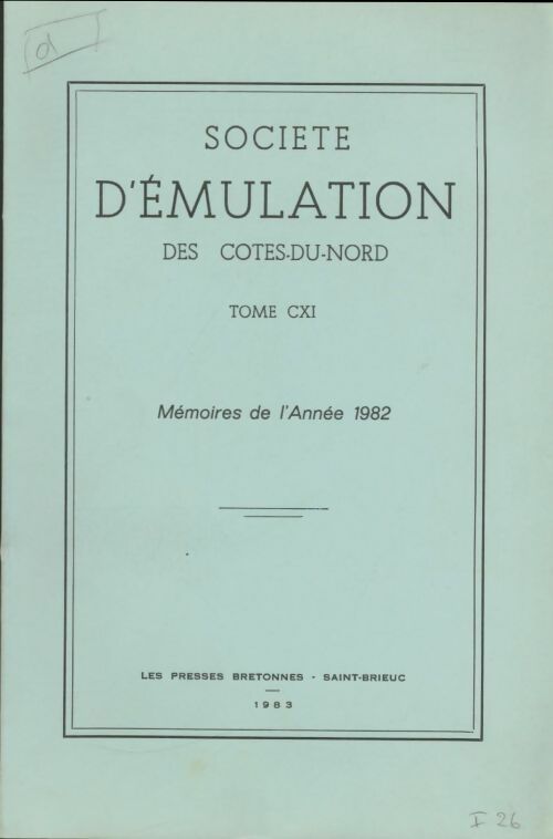 Livrenpoche : Société d'émulation des Côtes-du-Nord Tome CXI - Collectif - Livre