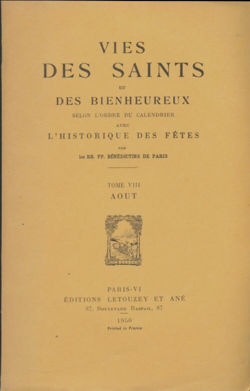 Livrenpoche : Vies des saints et des bienheureux Tome VIII - Collectif - Livre