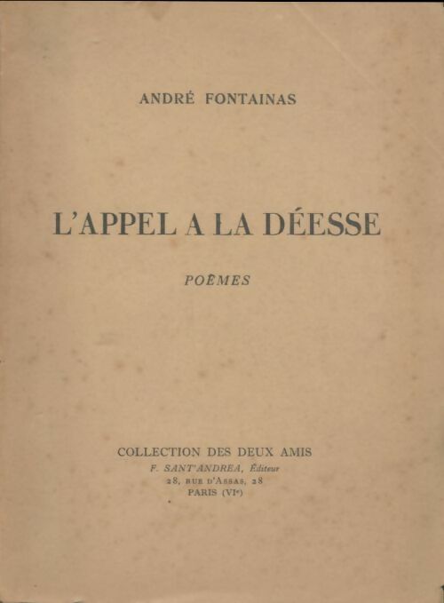 Livrenpoche : L'appel à la déesse - André Fontainas - Livre