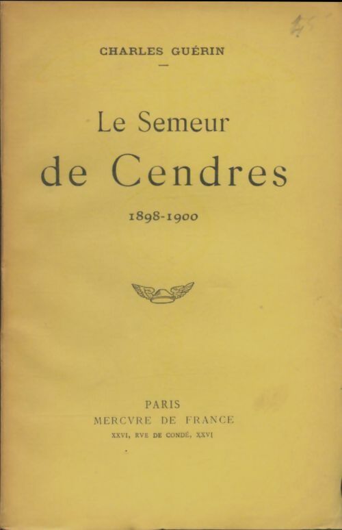Livrenpoche : Le semeur de cendres - Charles Guérin - Livre