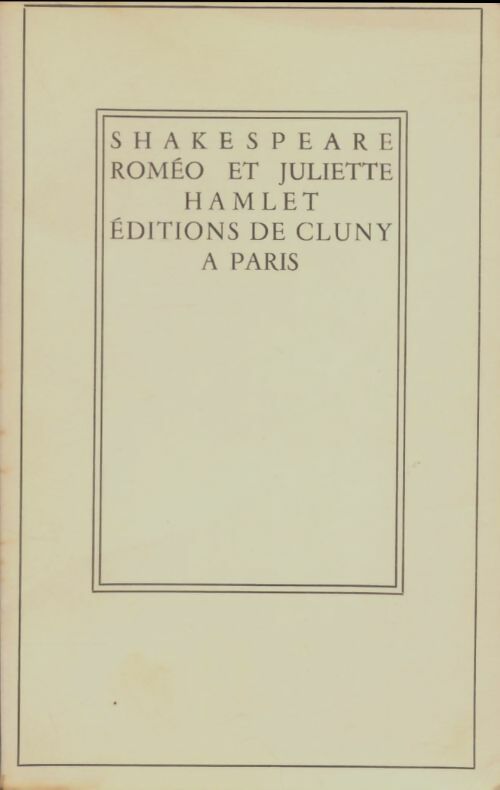 Livrenpoche : Roméo et Juliette / Hamlet - William Shakespeare - Livre