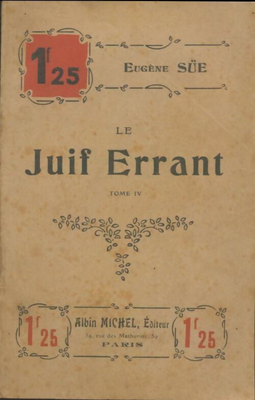 Livrenpoche : Le juif errant Tome IV - Eugène Sue - Livre
