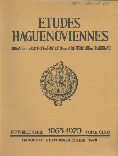 Livrenpoche : Études haguenoviennes Tome V - Collectif - Livre