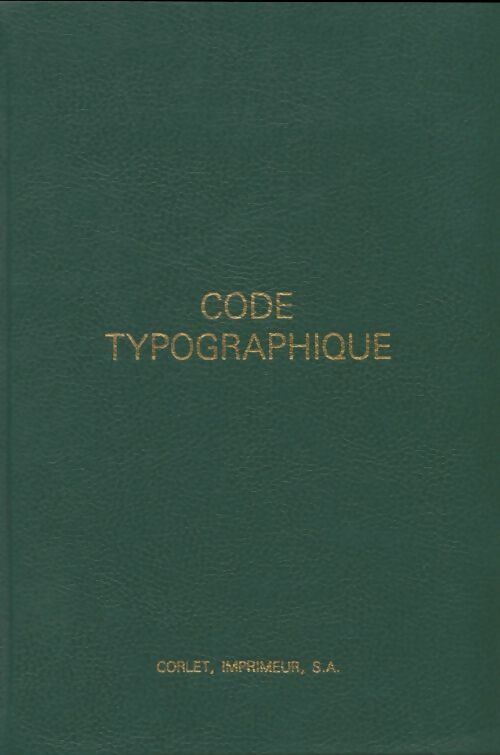Code typographique - Jean Duval -  Compte d'auteur GF - Livre