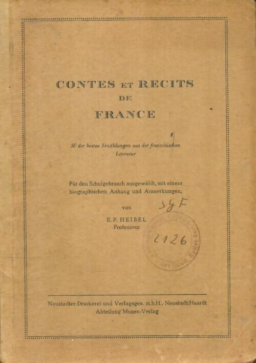 Livrenpoche : Contes et récits de France - E. P. Heibel - Livre