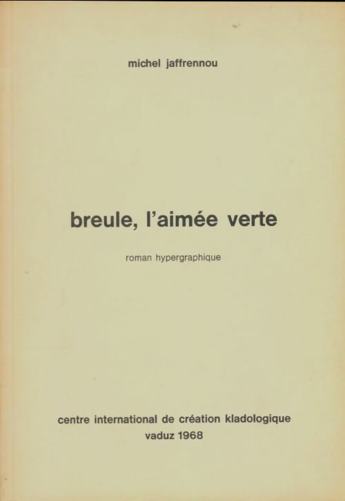 Livrenpoche : Breule, l'aimée verte - Michel Jaffrenou - Livre