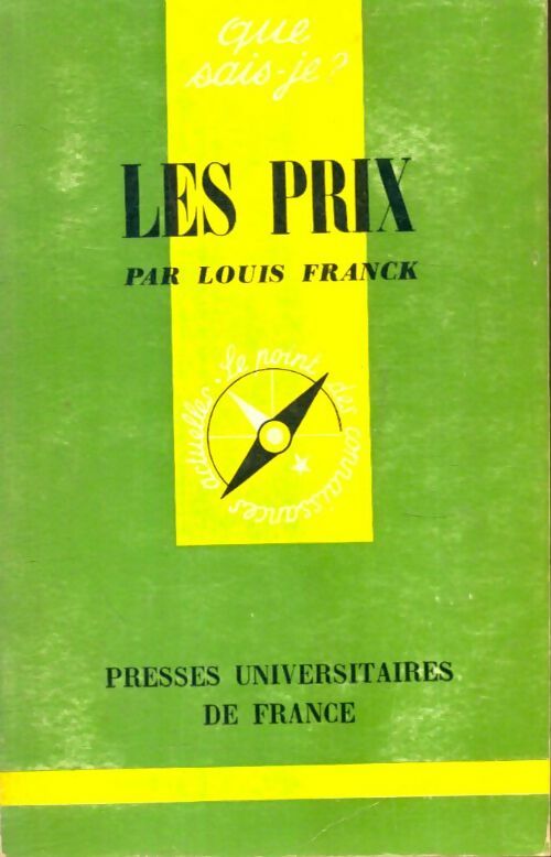 Livrenpoche : Les prix - Louis Franck - Livre