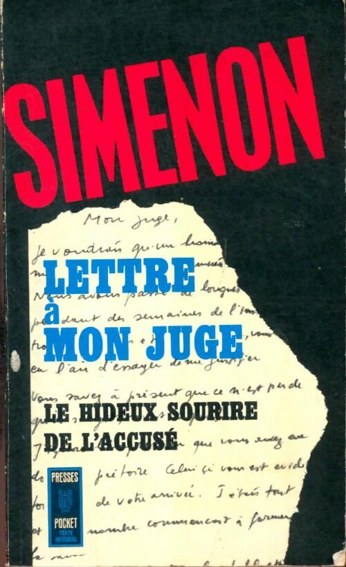 Livrenpoche : Lettre à mon juge - Georges Simenon - Livre
