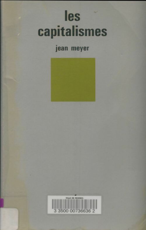 Livrenpoche : Les capitalismes - Jean Meyer - Livre