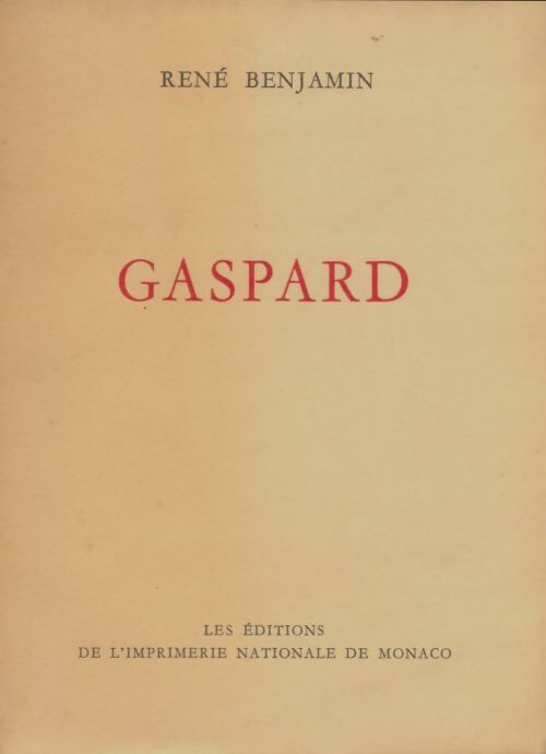 Livrenpoche : Gaspard - René Benjamin - Livre