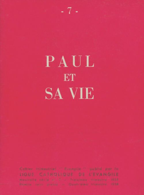 Livrenpoche : Évangile n°7 : Paul et sa vie - Collectif - Livre