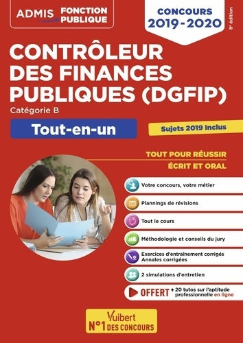 Livrenpoche : Concours Contrôleur des Finances publiques . Catégorie B - Tout-en-un : Concours 2019-2020 - Frédéric Bottaro - Livre