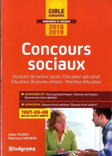 Livrenpoche : Concours sociaux : Concours 2018-2019 tout-en-un - Katarzyna Kalinski - Livre