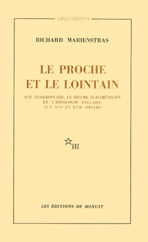Livrenpoche : Le proche et le lointain  - Richard Marienstras - Livre